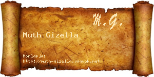Muth Gizella névjegykártya