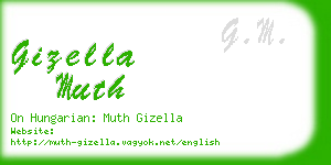 gizella muth business card